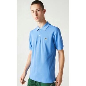 Lacoste Blue and Green Polo Shirt Classic Fit